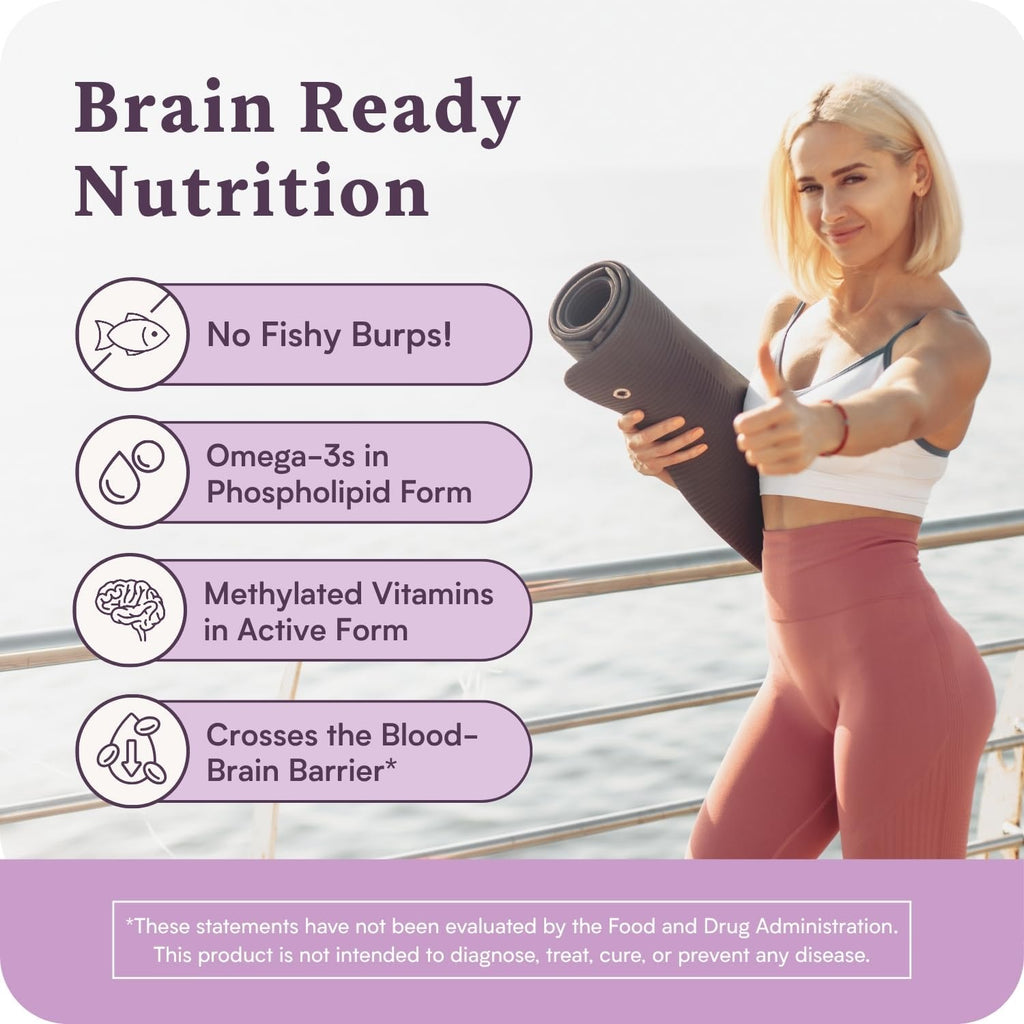Accentrate110 - Suplemento de Enfoque con Complejo de Vitamina B Metilado y Ácidos Grasos Omega-3