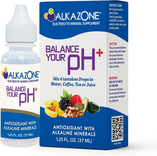 Alkazone Gotas Minerales Alcalinas - Ayuda a Equilibrar tu pH con Antioxidantes