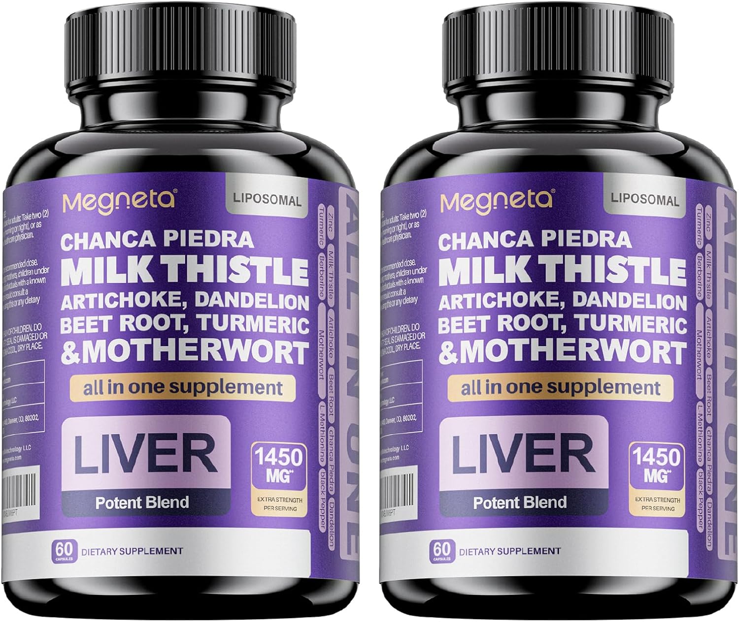 Cardo Mariano en Cápsulas - Apoyo Hepático y Detox - Vegano - 60 Cápsulas