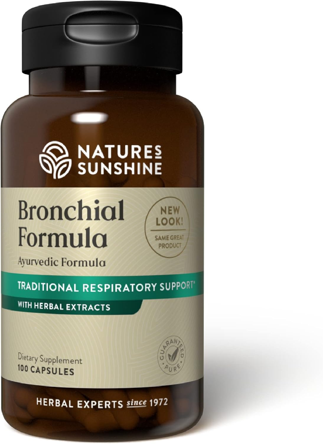 Nature's Sunshine Fórmula Bronquial, 100 Cápsulas