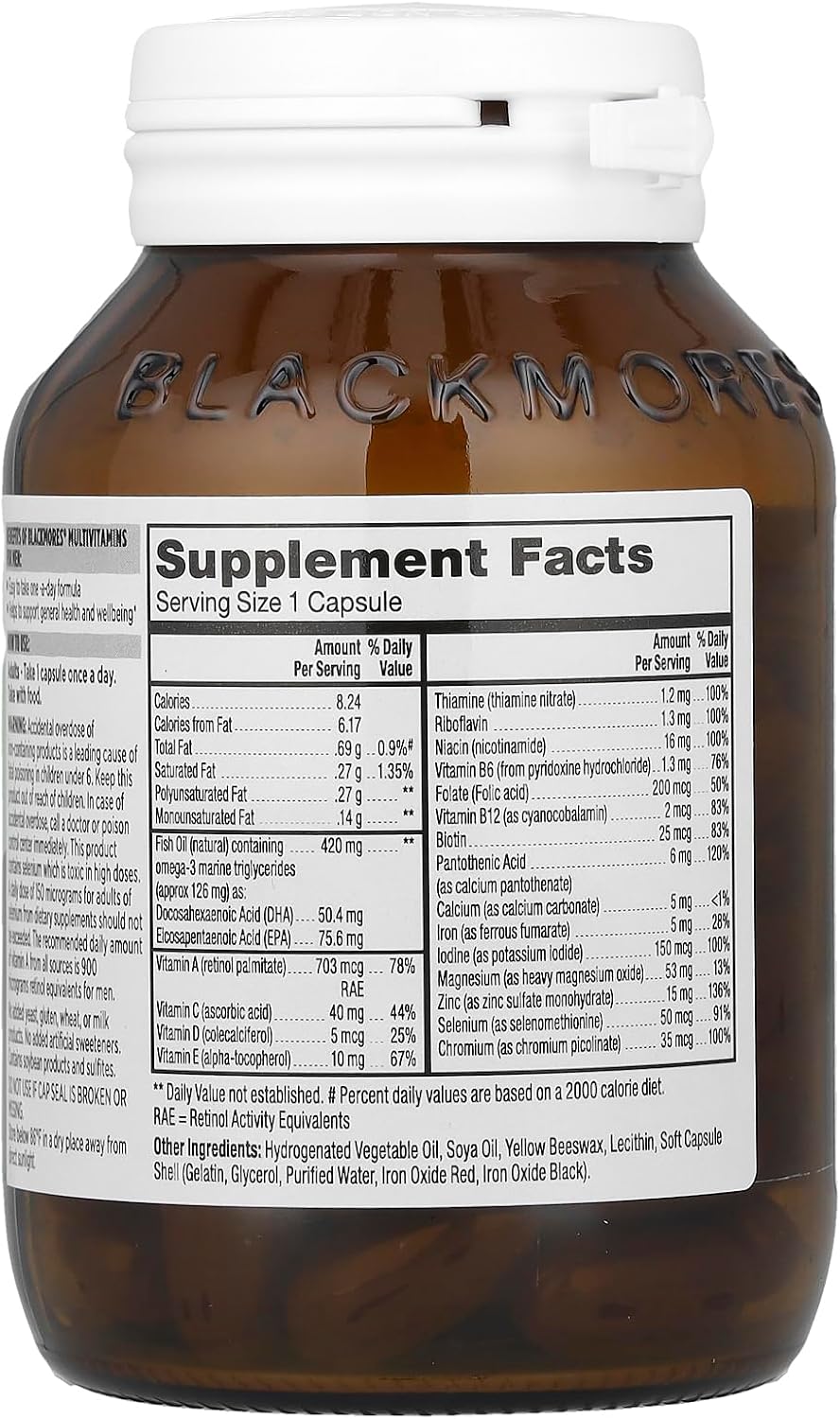 Blackmores Multivitamins for Men, 60 Cápsulas