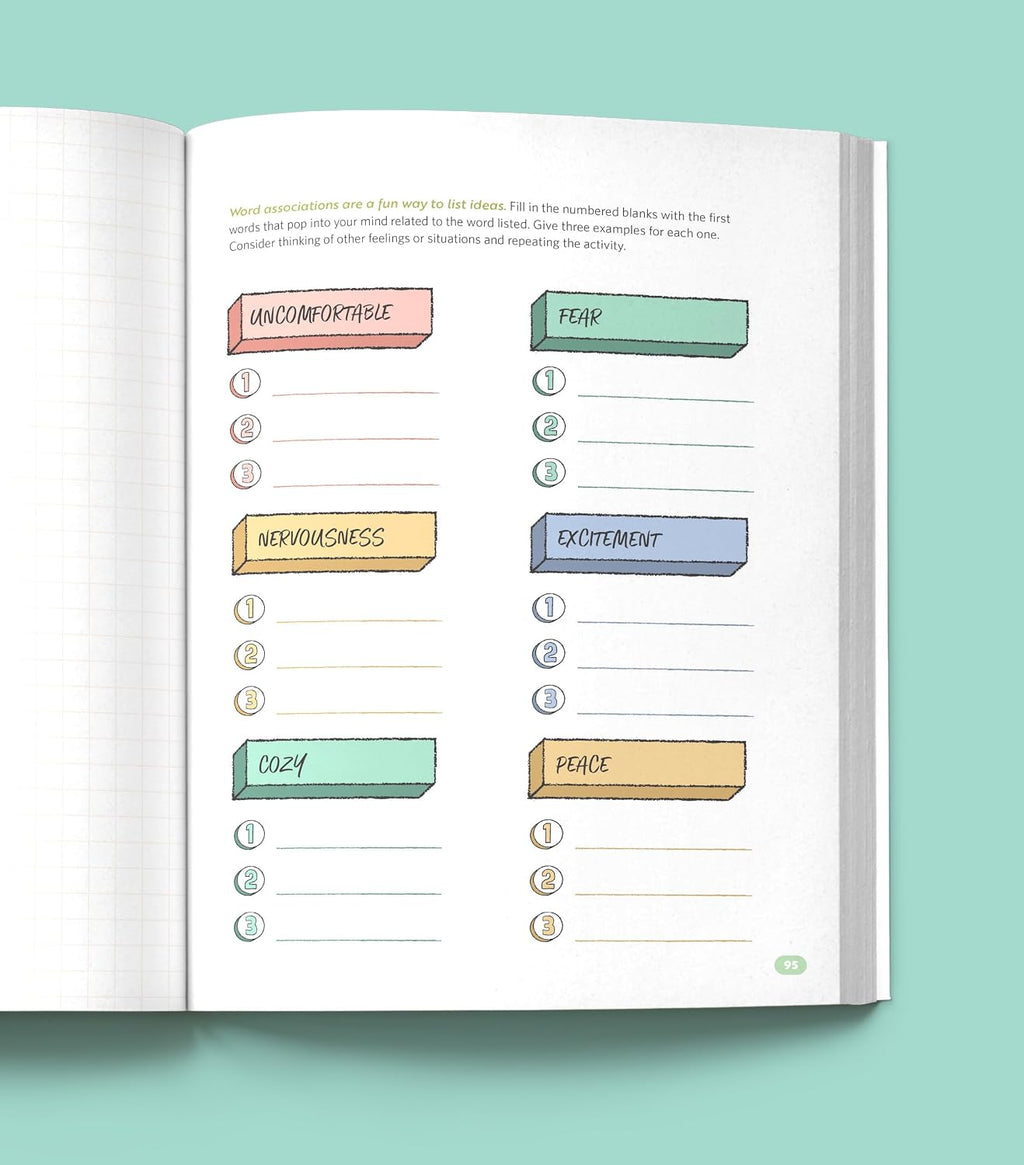 Anxiety Relief Activity Book: 50 Therapist-Designed Art Prompts for Anxiety