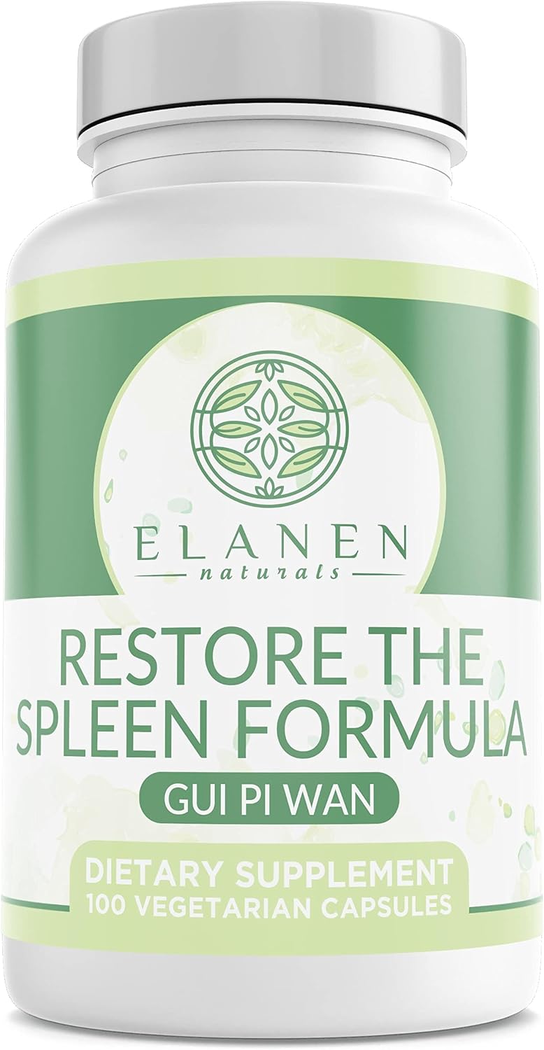 Elenen Naturals Gui Pi Wan, Fórmula para el Bazo y el Corazón, 100 Cápsulas Vegetales