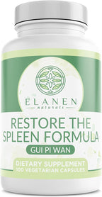 Elenen Naturals Gui Pi Wan, Fórmula para el Bazo y el Corazón, 100 Cápsulas Vegetales