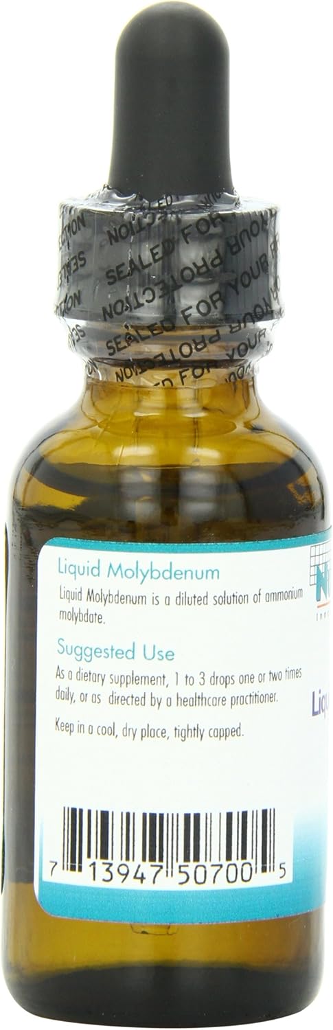 NutriCology Molibdeno Líquido - 25 mcg por gota - 200 dosis - 30 ml