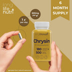 LongLifeNutri Crisina 500 mg – 180 Cápsulas Vegetales