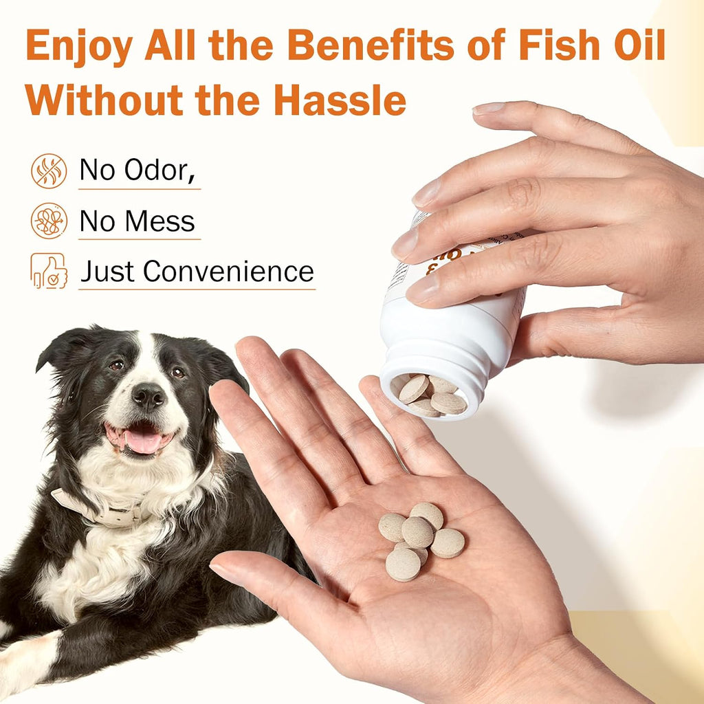 Unipomme Aceite de Pescado Omega 3 para Perros - Alivio de Alergia y Picor