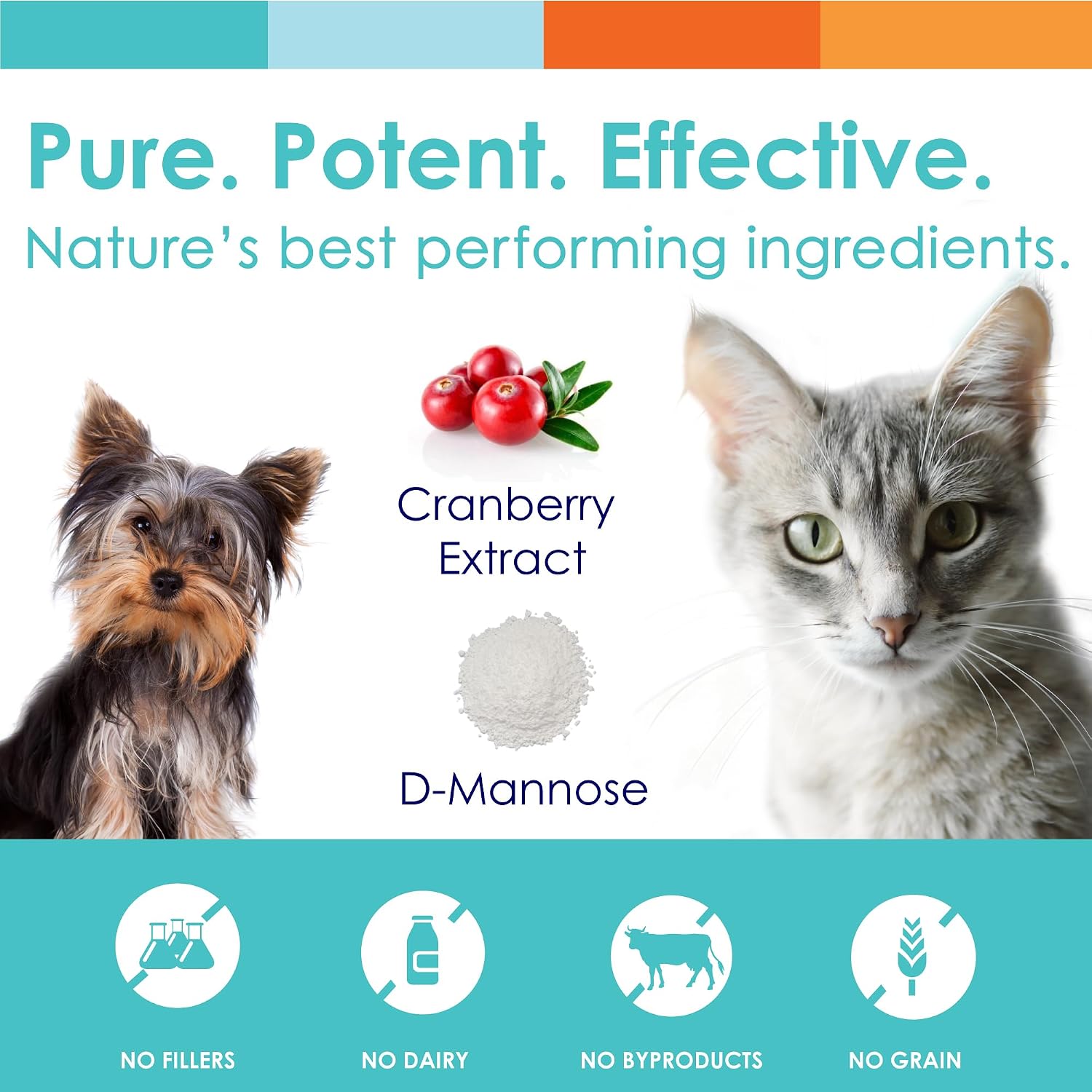NUSENTIA UTRIN – Soporte Urinario para Perros y Gatos – Arándano y D-Mannosa – Salud de la Vejiga e Incontinencia, 60 Dosis