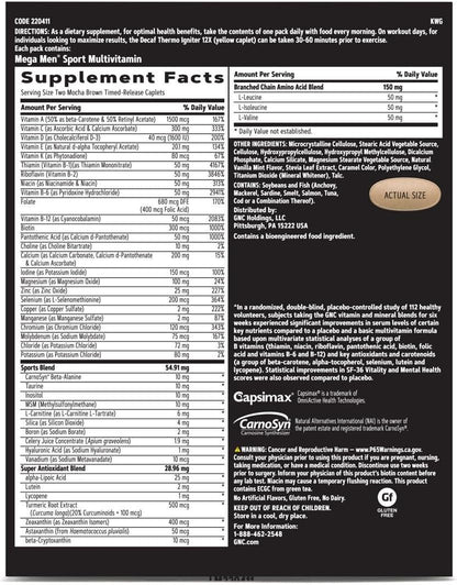 GNC Men's Ripped Multivitamínico para – Complejo Waterex: Una combinación de hierbas tradicionalmente utilizadas – Image 4