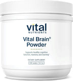 Vital Nutrients Vital Brain Powder - Brain Supplement with Phosphatidylserine, Acetyl L-Carnitine, and GPC - Gluten-Free, Dairy-Free, Soy-Free - Unflavored - 150g
