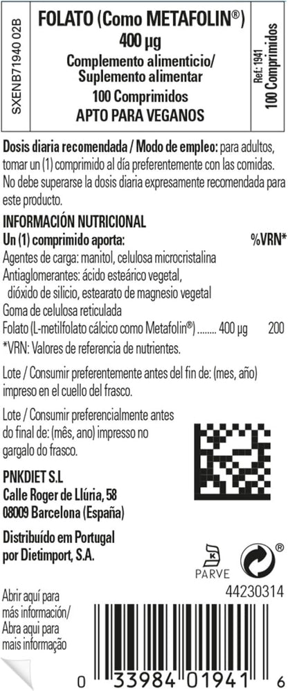 Solgar Folate 666 mcg DFE (Metafolin 400 – El crecimiento de los tejidos maternos durante el embarazo. – Image 3