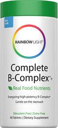 Rainbow Light - Complete B Complex, 90 Tablets, Food-Based, Energy