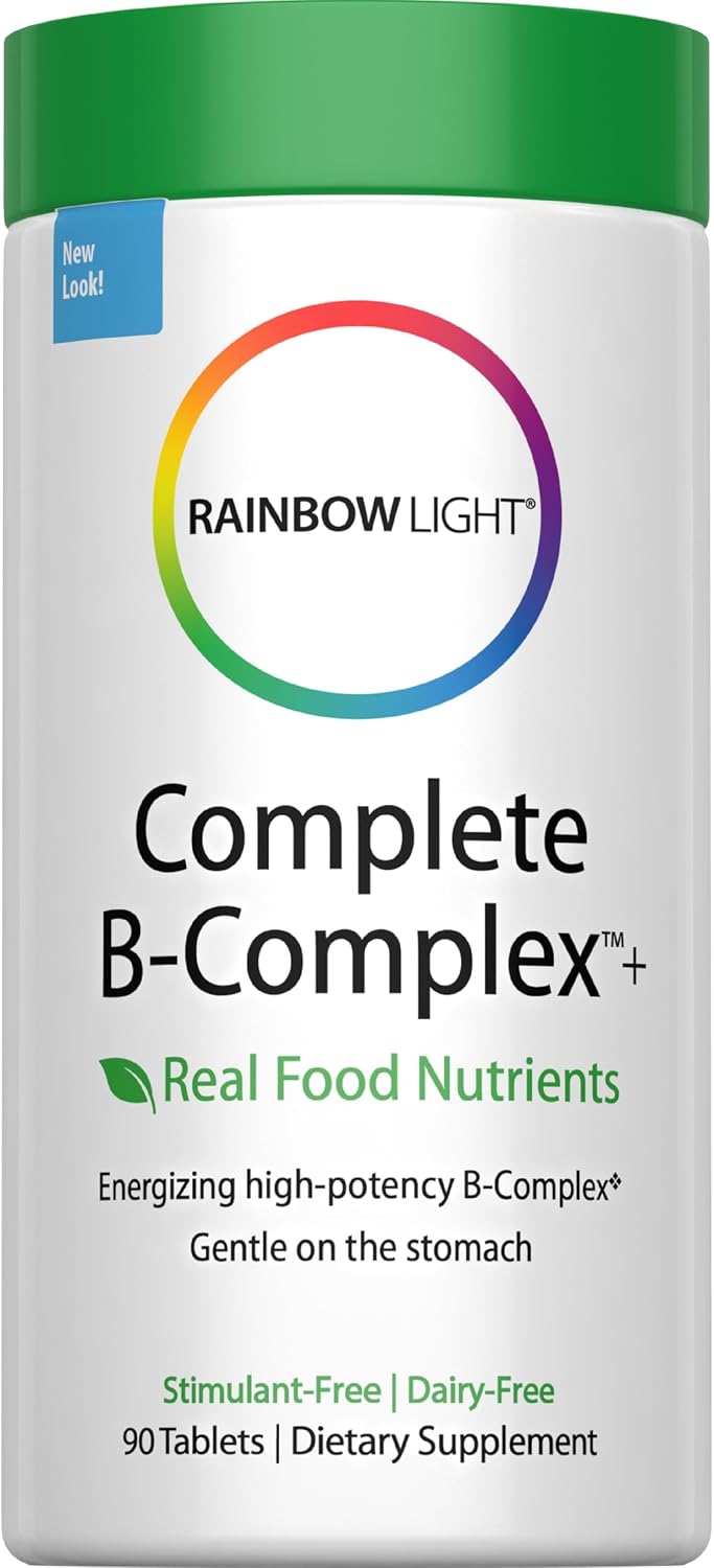 Rainbow Light - Complete B Complex, 90 Tablets, Food-Based, Energy