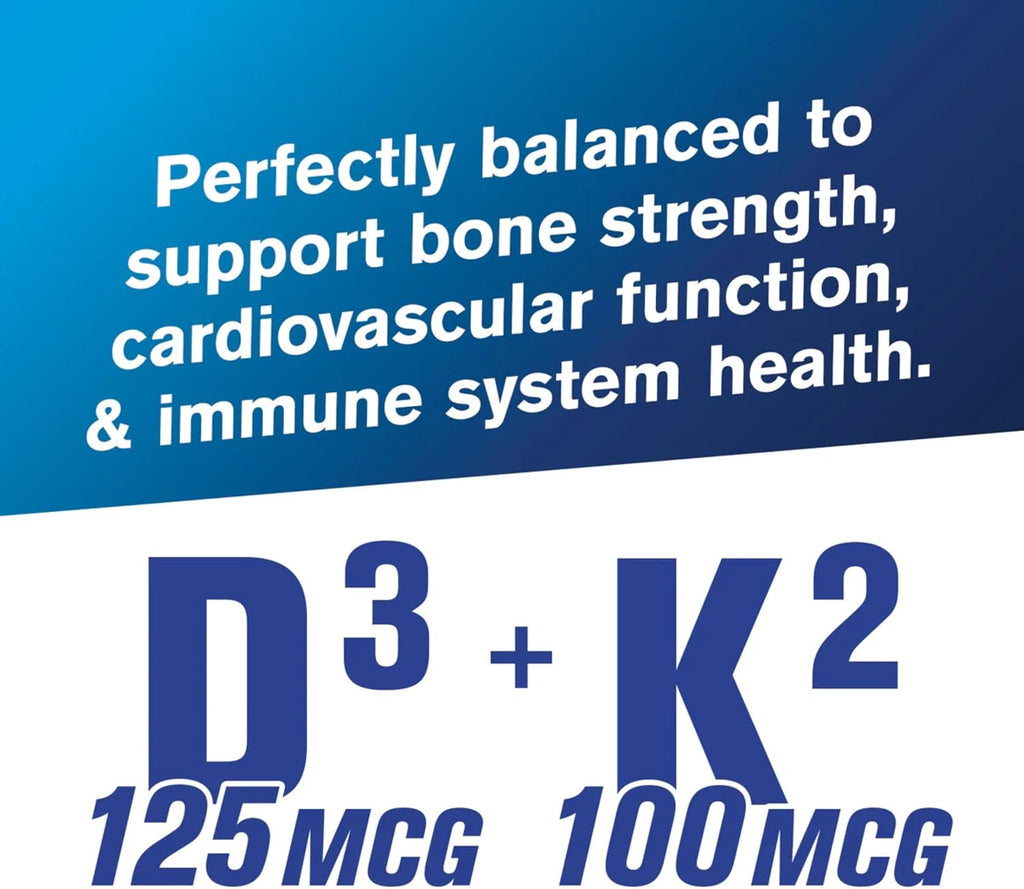 GAT SPORT Vitamina D3 K2, 5000 UI, 60 Cápsulas Vegetales