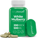 Extracto de Hoja de Morera Blanca 500 mg | 200 Cápsulas Vegetales | LongLifeNutri