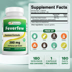 Best Naturals Matricaria (Feverfew) 380 mg 180 Cápsulas