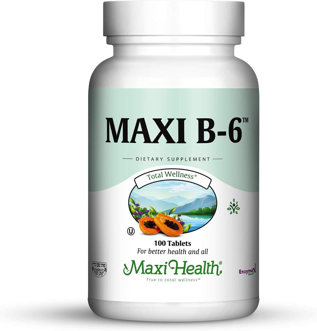 Maxi Health Vitamina B6 (Piridoxina) 100 mg – 200 Comprimidos