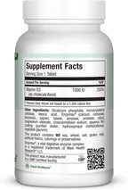Maxi Health Vitamina D3 1000 UI - 180 Comprimidos