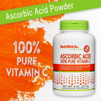 NutriBiotic Ascorbic Acid Vitamin C Powder, 8 oz (227 g) - 2000 mg per serving