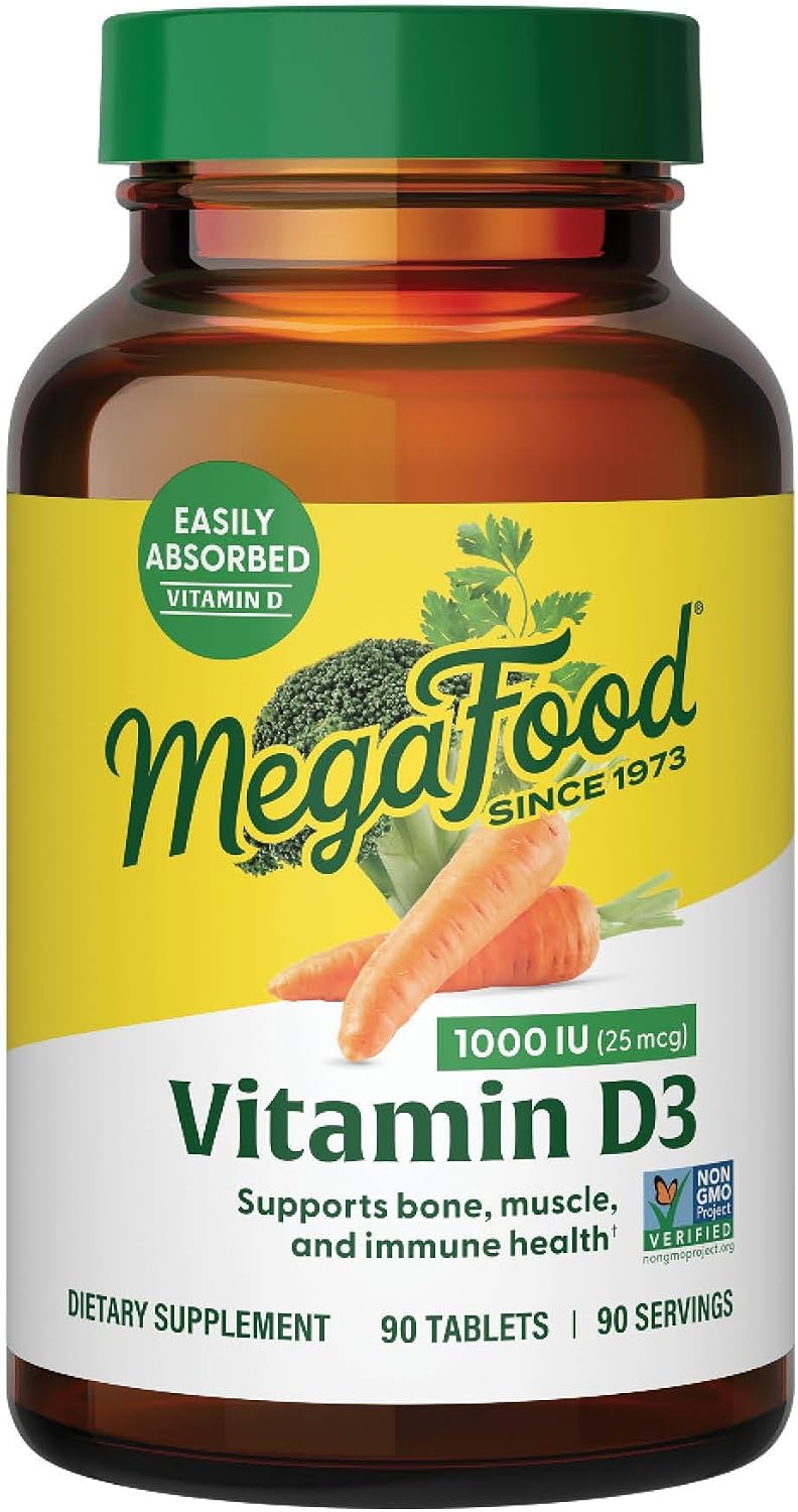 MegaFood Vitamina D3 1000 UI - 90 Comprimidos