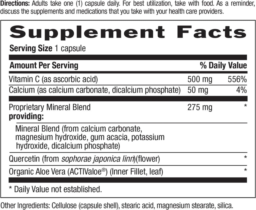 Country Life Buffer-C 500 mg, 120 Cápsulas Vegetales