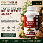 Vadik Herbs Avipattikar Churna, Amla Capsules con Pippali & Ginger - 100 Cápsulas