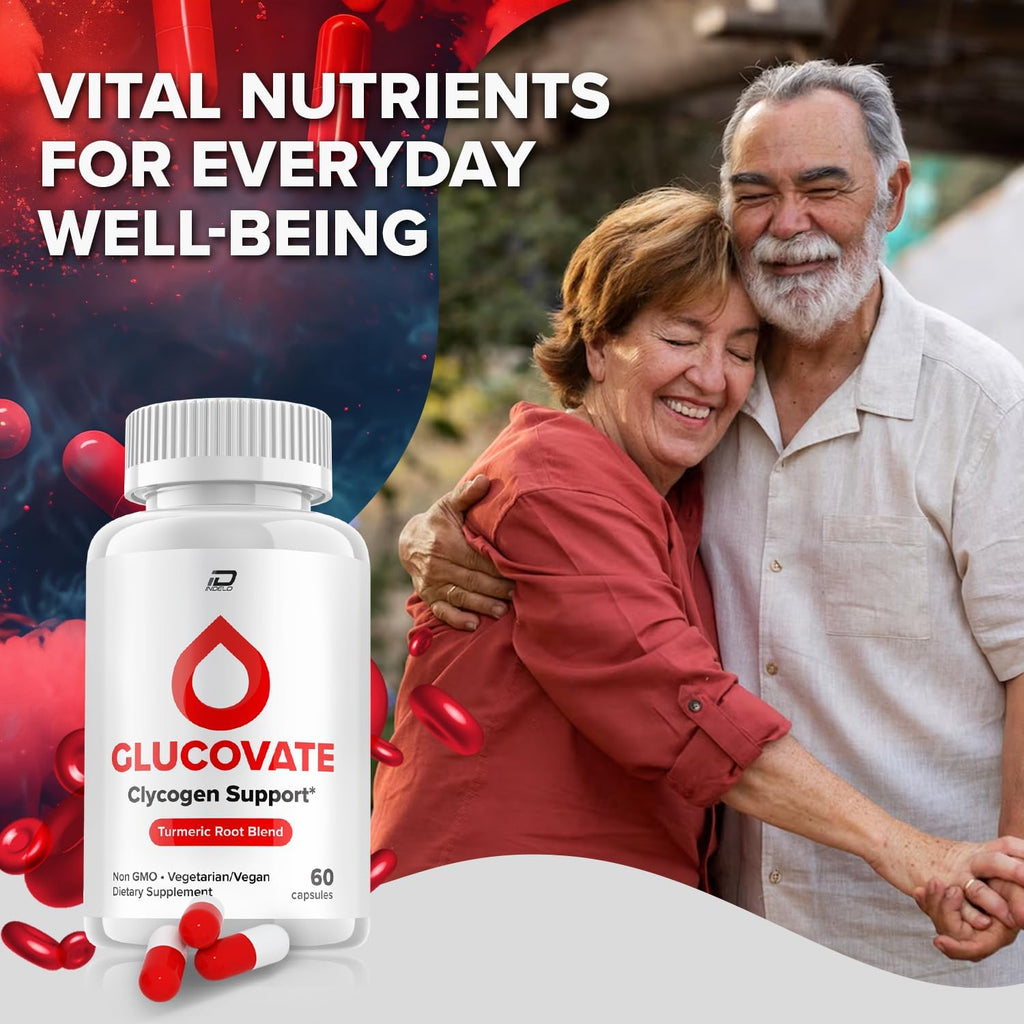 Glucovate Capsules, Suplemento Avanzado, Fórmula Natural para Mantener Niveles Saludables, 60 Cápsulas