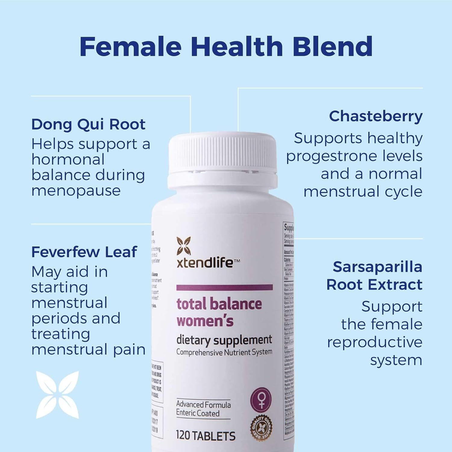 Xtendlife Total Balance Women's Multivitamin - 77 Bioactive Nutrients - 30 Day Supply