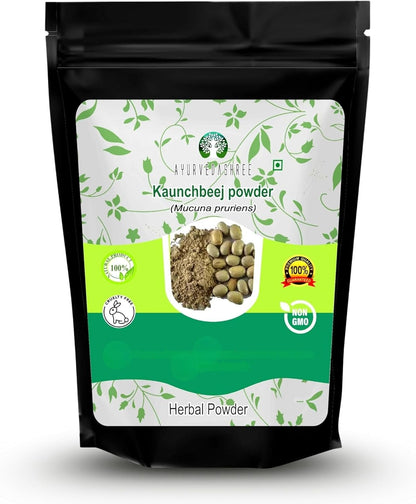 AYURVEDASHREE Mucuna Seed Powder 200g | Kapikacchu | Kaunch Beej – Image 1