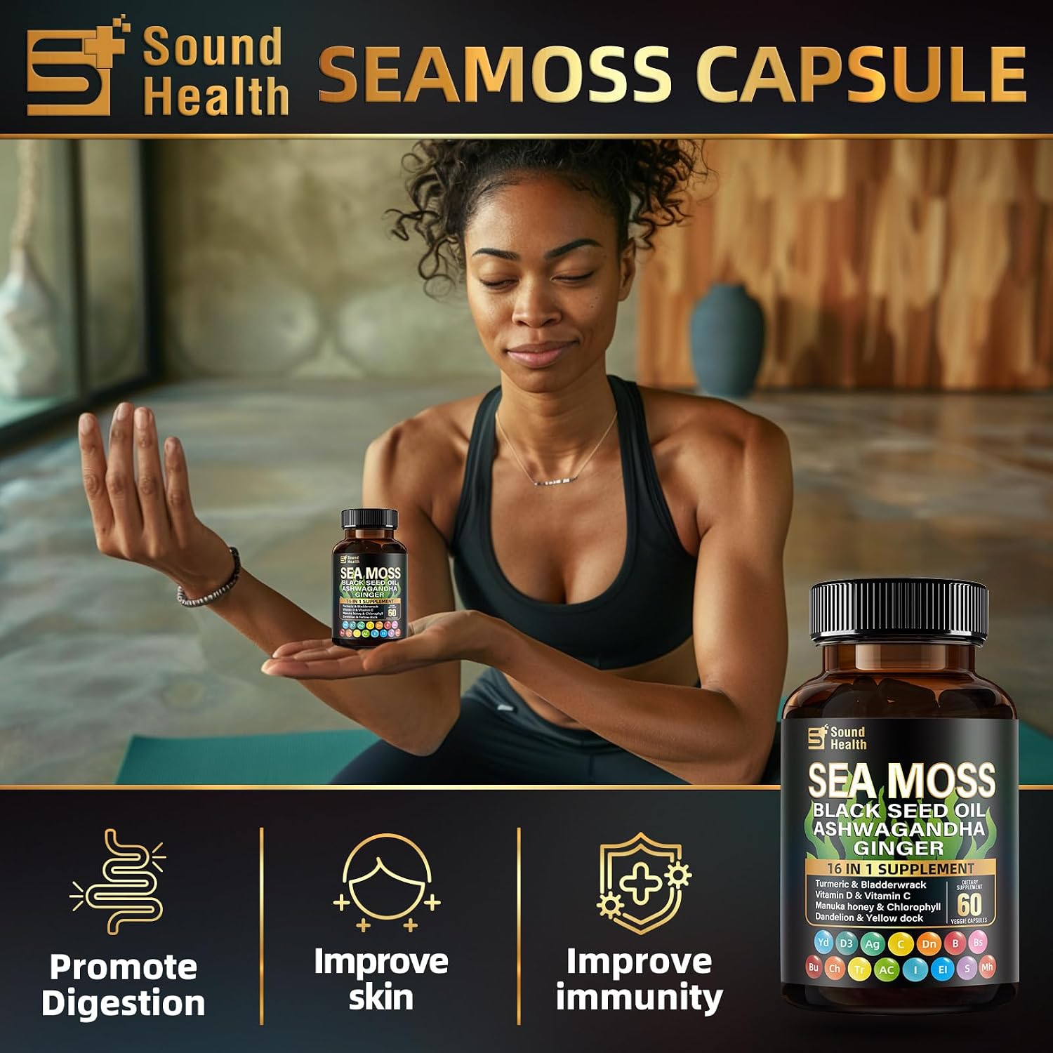 Irish Sea Moss & Shilajit Bundle - Suplemento Natural para Energía y Cabello