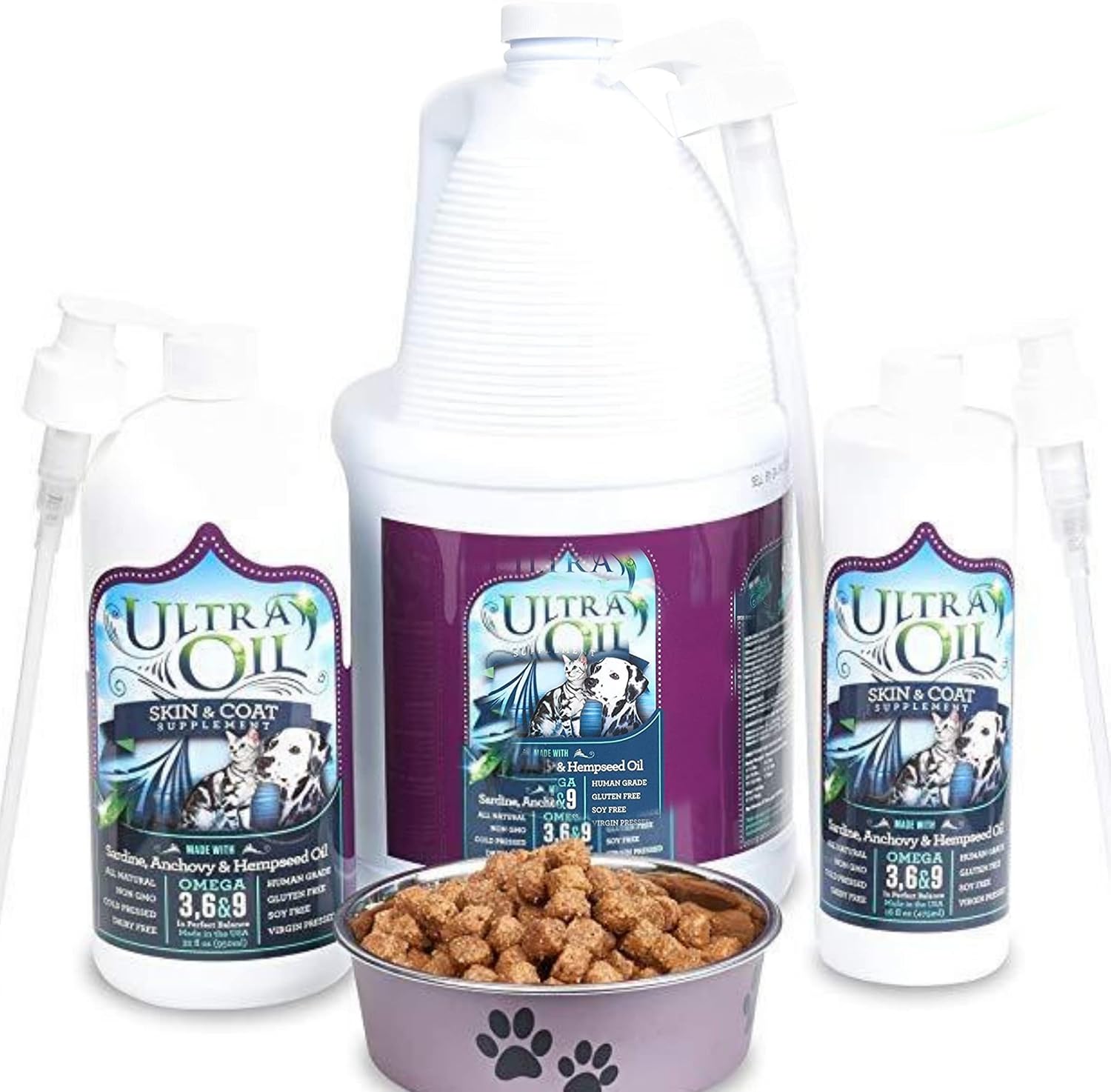 Ultra Oil Skin and Coat Supplement for Dogs & Cats – 8 oz