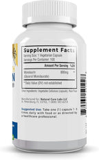 Palmara Health Extra Strength Monolaurin 1.600 mg por Dosis, 800 mg por Cápsula