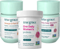 True Grace Pack Bienestar Mujer 40+: Multivitamínico, Omega-3 y Probiótico (30 Días)