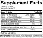 Designs for Health Osteoben - Bone Support Formula with Soy-Free Genistein Complex - Bone Vitamin Supplement with Vitamin D, K, Zinc, Calcium, and Magnesium (120 Capsules)