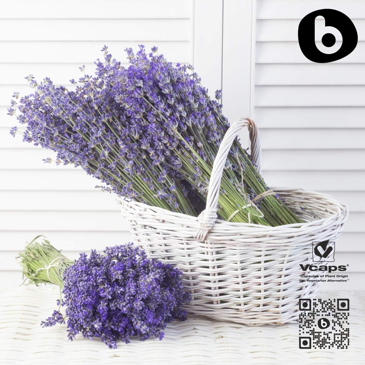 Cápsulas de Lavanda Orgánica - 90 Cápsulas Veganas para Relajación y Bienestar