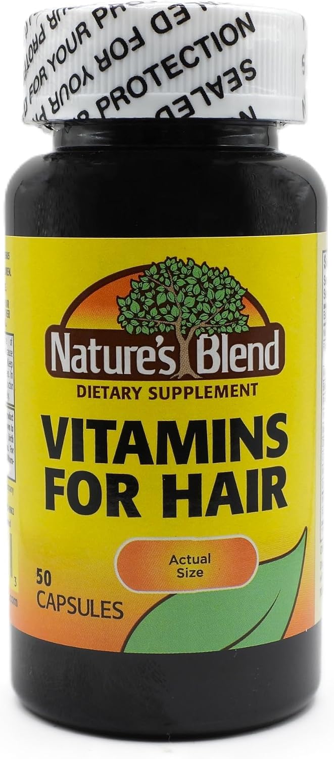 Nature's Blend Vitaminas para el Cabello - 50 Cápsulas