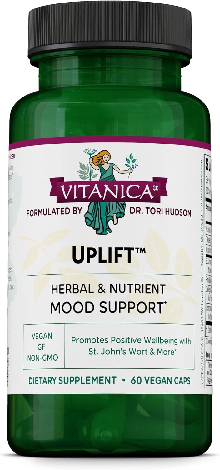 Vitanica Uplift - Apoyo para el Estado de Ánimo y Emocional - 60 Cápsulas Veganas