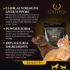 Lexelium Liver Support Supplement para Perros y Gatos - 200g