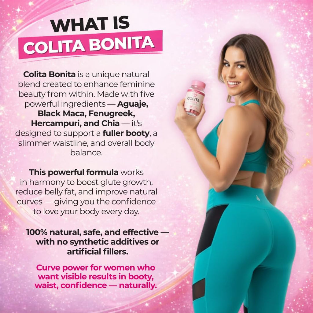 Colita Bonita: Complemento con Aguaje, Fenugreek, Maca Negra, Chía y Hercampuri