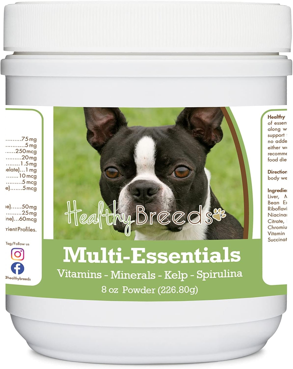 Healthy Breeds Rottweiler Multi-Essentials Polvo para Perros - Suplemento de Vitaminas, Minerales y Antioxidantes - 226 g