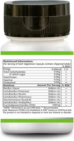 Bacillus Claussi Plus 6 Mil Millones de UFC Cápsulas | Probiótico con 6 Cepas y FOS