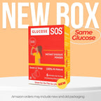 Glucose SOS Paquetes de Glucosa en Polvo con Dextrosa Natural, 12 Sobres - Sabor Agridulce