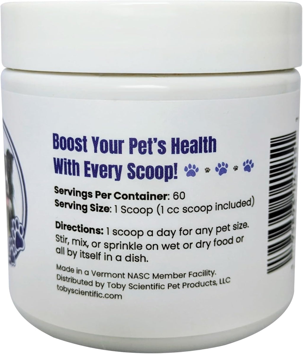 Toby's Immune Boost - Polvo de Metilcobalamina B12, D-Manosa y Levadura de Cerveza para Perros y Gatos