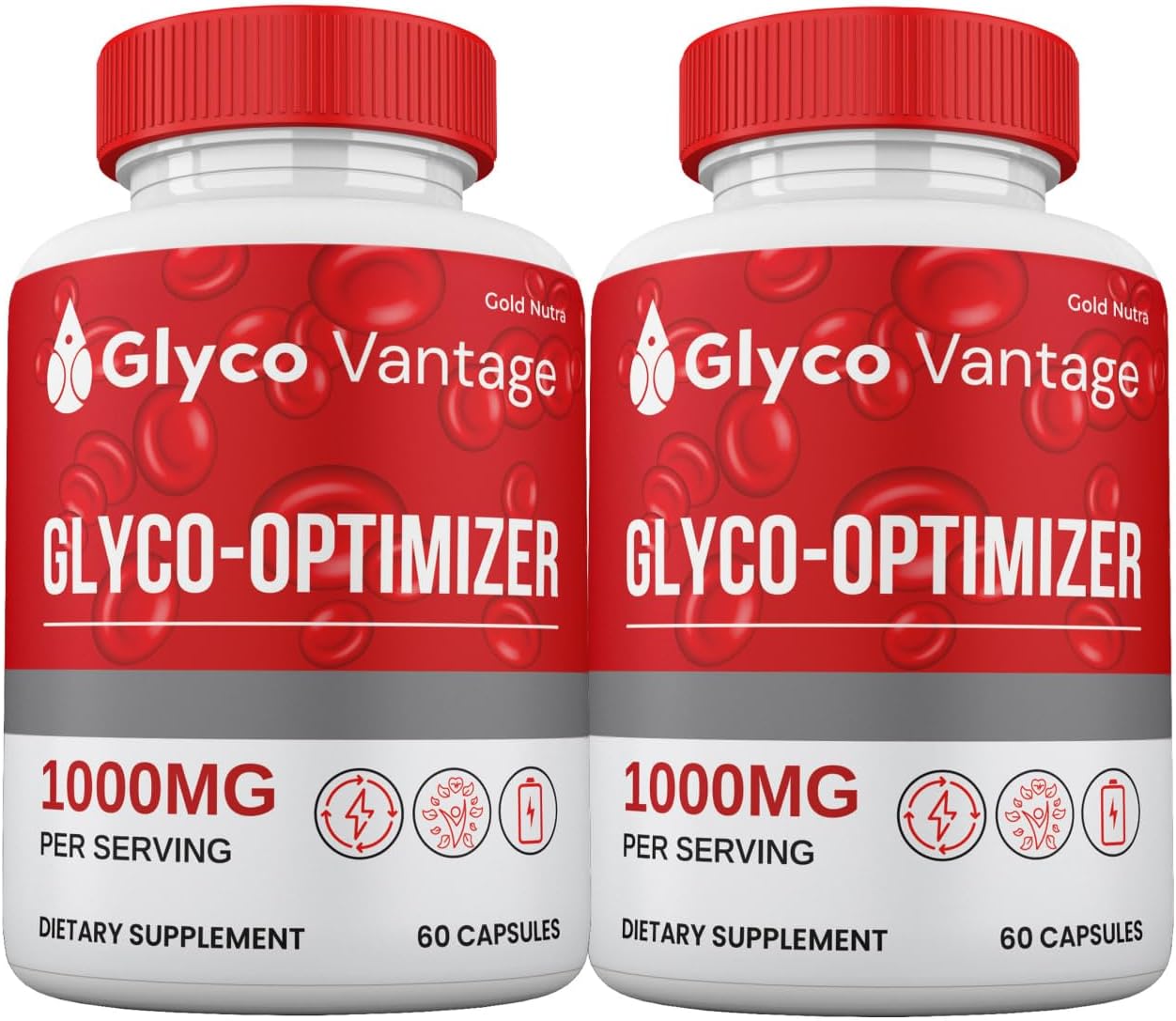 Glyco Vantage Glyco Optimizer Cápsulas (2 Envases) – Suplemento Natural para Apoyo Sanguíneo