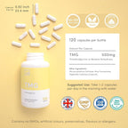 Vitality Pro TMG 500mg x 120 Cápsulas - Suplemento de Trimetilglicina de Alta Pureza