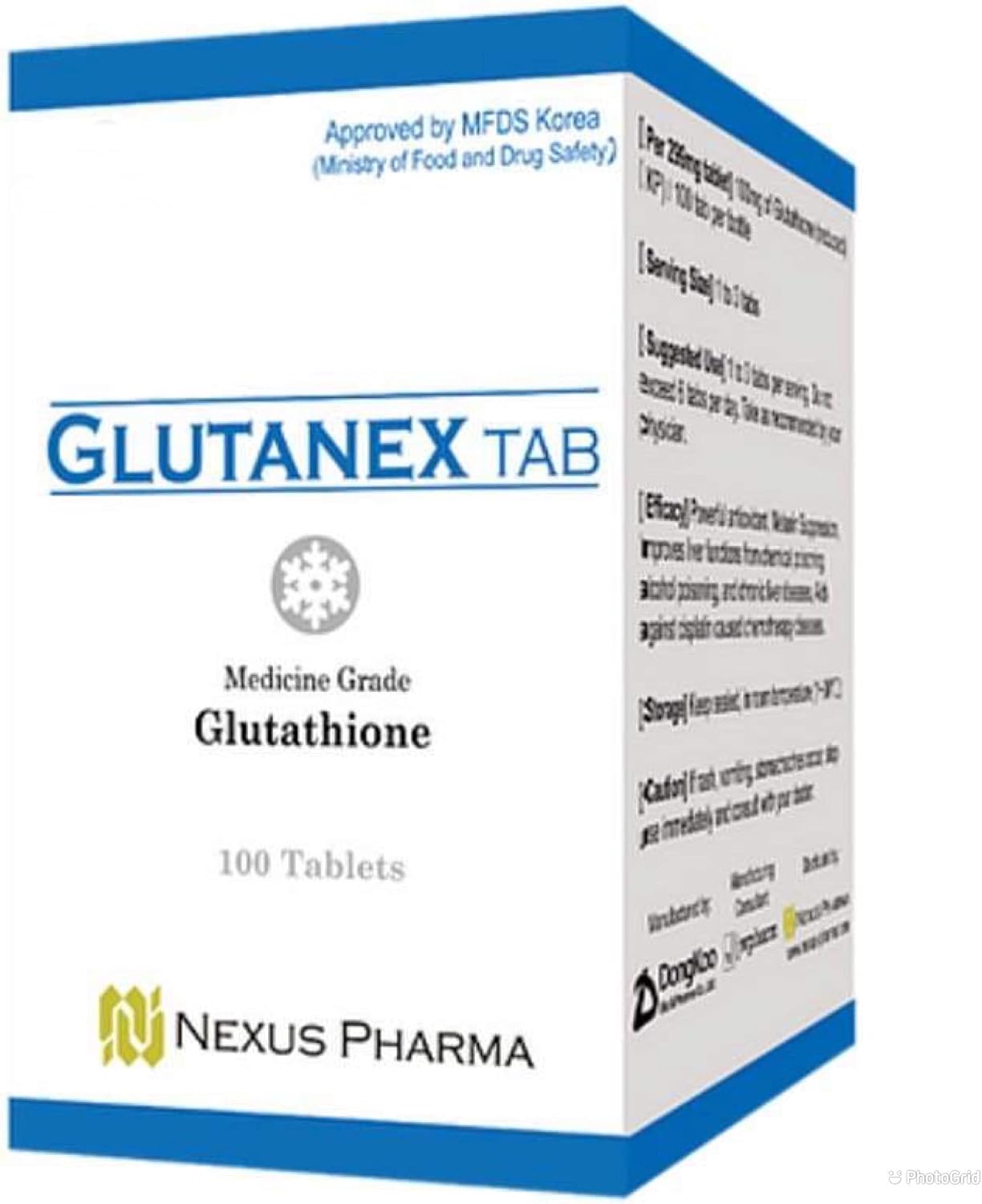 Glutanex Tab Glutatión Reducido 100mg - 100 Comprimidos