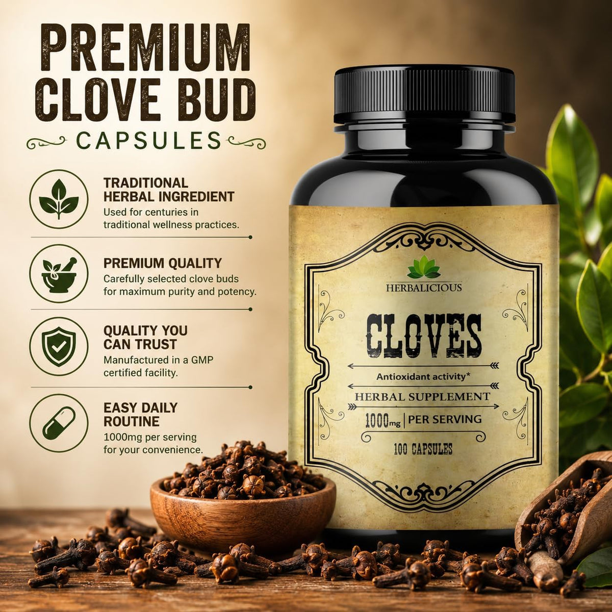 Cápsulas de Clavo - Suplemento Natural - – ¿Puedo tomar estas cápsulas junto con otros suplementos? Generalmente – Image 5
