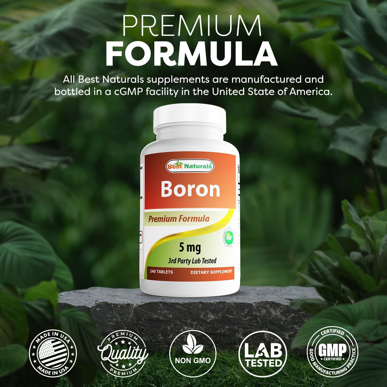 Best Naturals Boro 5 mg - 240 Comprimidos (Pack de 3)