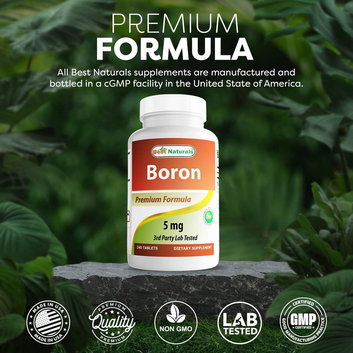 Best Naturals Boro 5 mg - 240 Comprimidos – Sin azúcares añadidos – Image 5