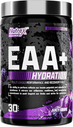 Nutrex Research EAA Hydration | 8g Aminoácidos Esenciales + BCAA + Electrolitos | 30 Servicios Sabor Mango